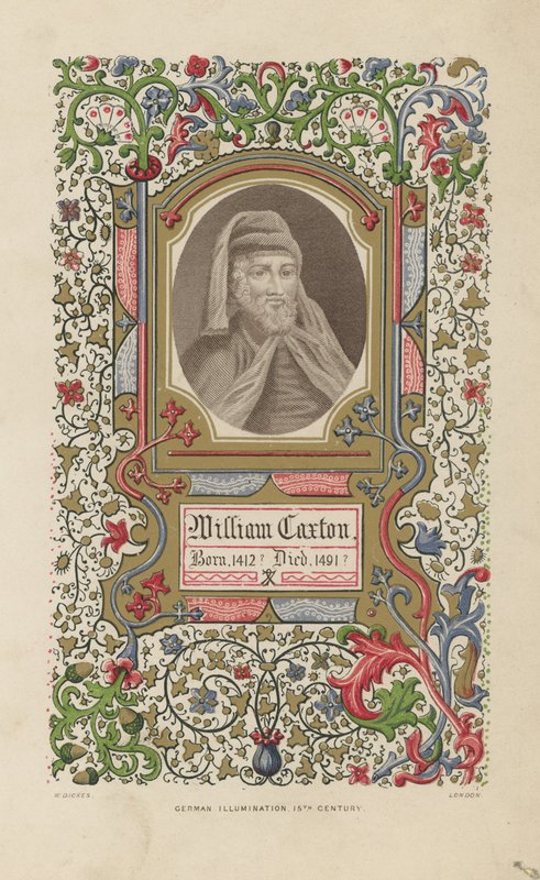 Porträt von William Caxton von English School