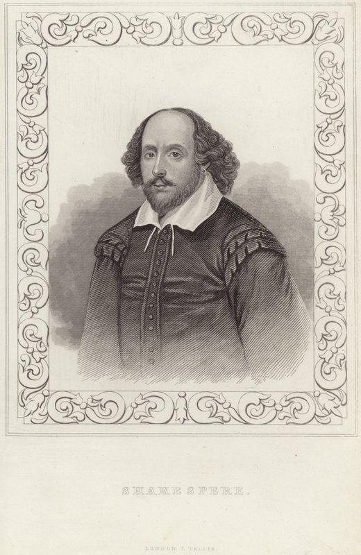 Porträt von William Shakespeare von English School