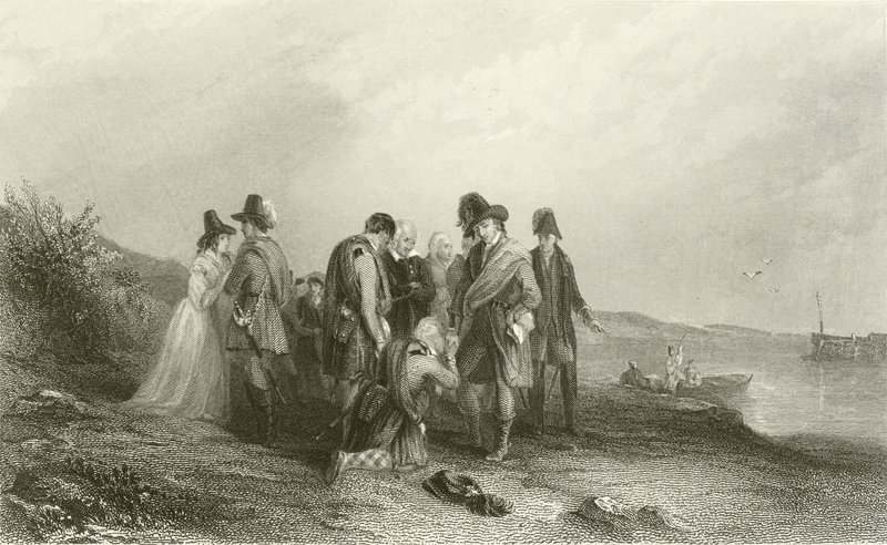 Prinz Charles Edward verabschiedet sich von seinen Anhängern von English School