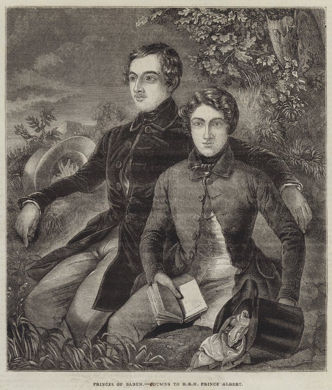 Prinzen von Baden, Cousins von HRH Prinz Albert (Stich) von English School