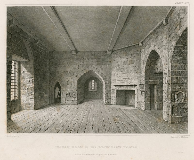 Gefängnisraum im Beauchamp-Turm von English School