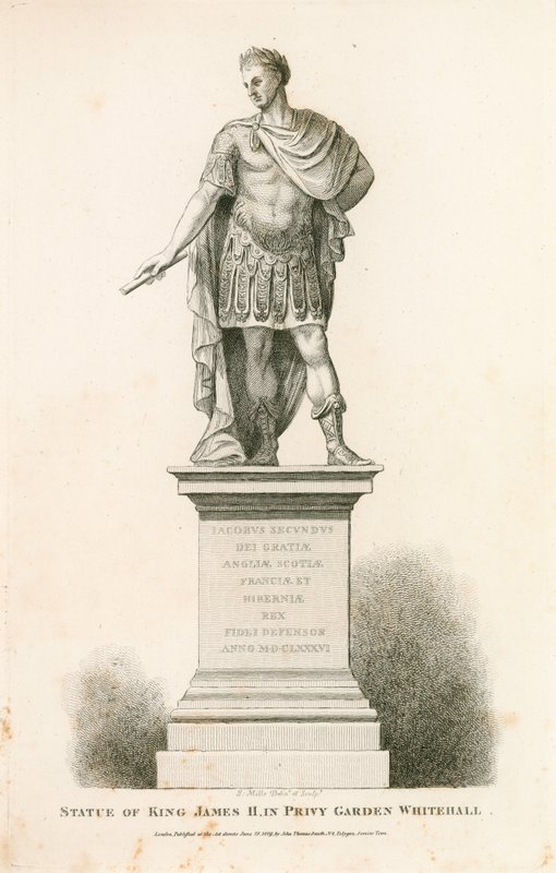 Privatgarten Westminster. Statue von König James II von English School