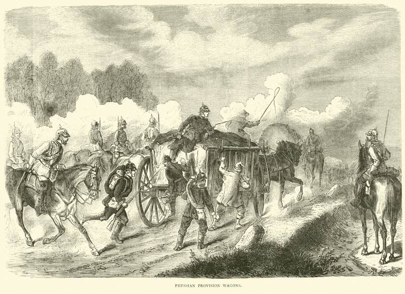 Preußische Versorgungswagen, September 1870 von English School