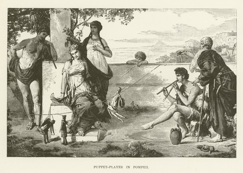 Puppenspieler in Pompeji von English School