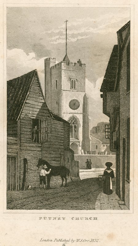 Putney-Kirche, London von English School