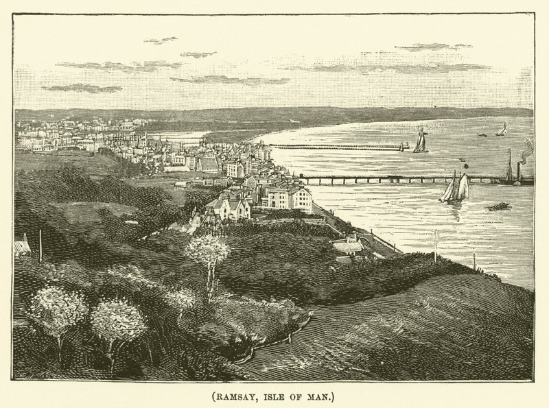 Ramsay, Isle of Man (Gravur) von English School