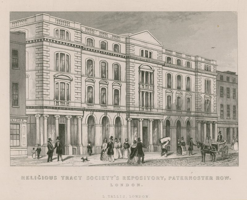 Religiöse Traktatgesellschafts-Depot, Paternoster Row, London von English School