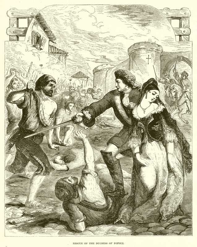 Rettung der Herzogin von Popoli von English School