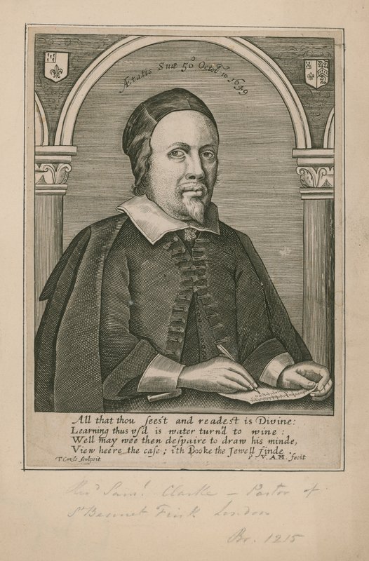 Reverend Samuel Clarke, Pastor von St. Bennet Fink von English School