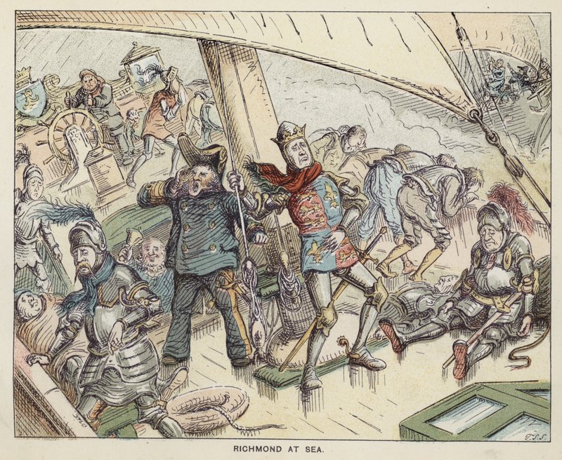 Richmond (der zukünftige König Heinrich VII.) auf See von English School
