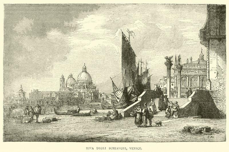 Riva degli Schiavoni, Venedig von English School