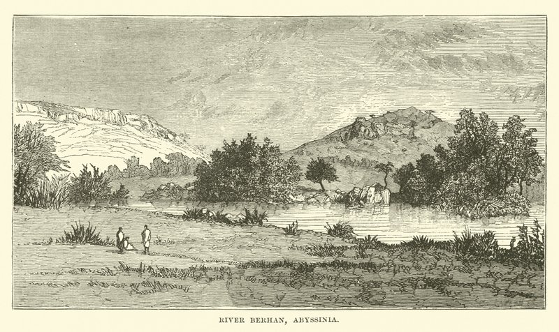 Fluss Berhan, Abessinien von English School