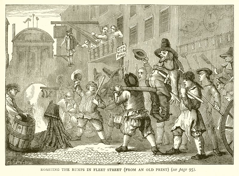 Röstung der Rümpfe in der Fleet Street von English School