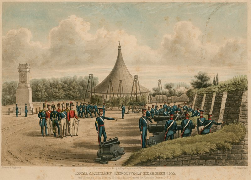 Übungen der Königlichen Artillerie, 1844 von English School