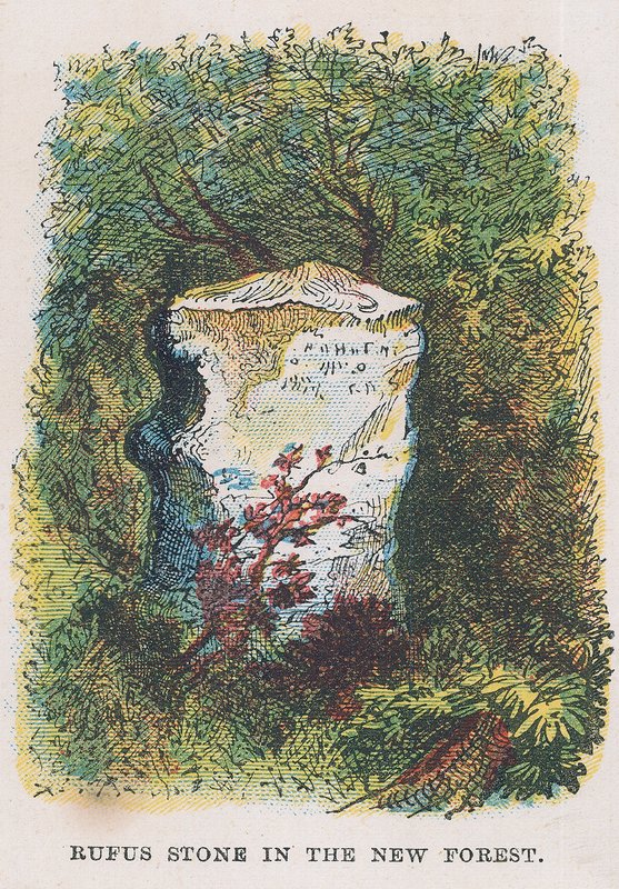 Rufus-Stein im New Forest von English School