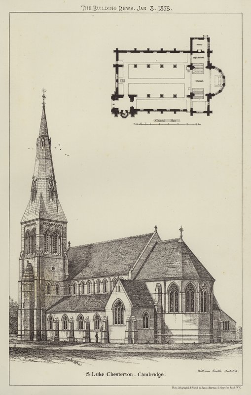 St. Lukas Chesterton, Cambridge (Gravur) von English School