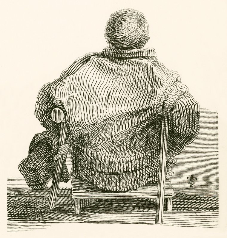 Samuel Horsey, ein Londoner Bettler seit mehr als einunddreißig Jahren von English School