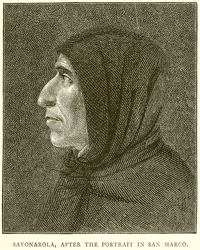Savonarola, nach dem Porträt in San Marco von English School