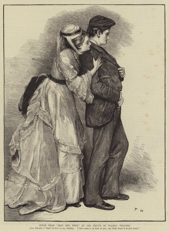 Szene aus "Man and Wife" im Prince of Wales