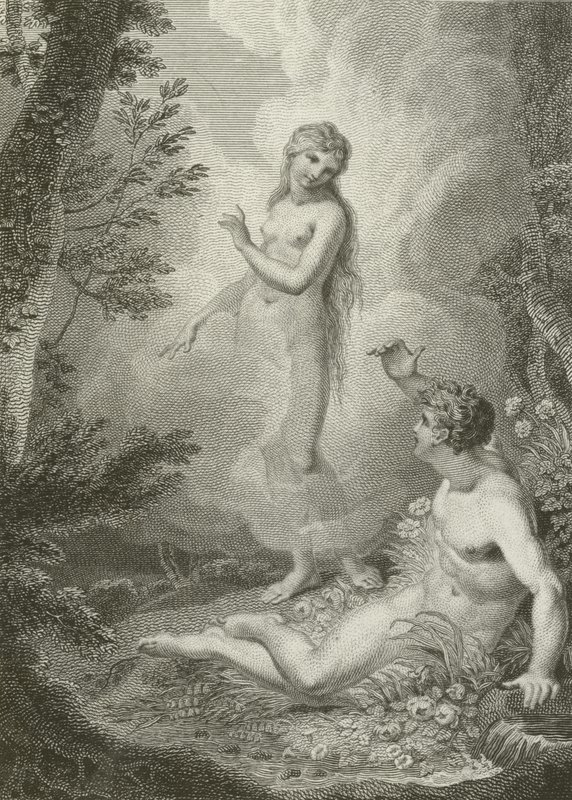 Szene aus Paradise Lost, von John Milton von English School