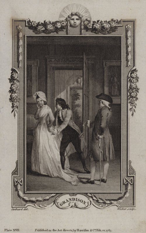 Szene aus Die Geschichte von Sir Charles Grandison, von Samuel Richardson von English School