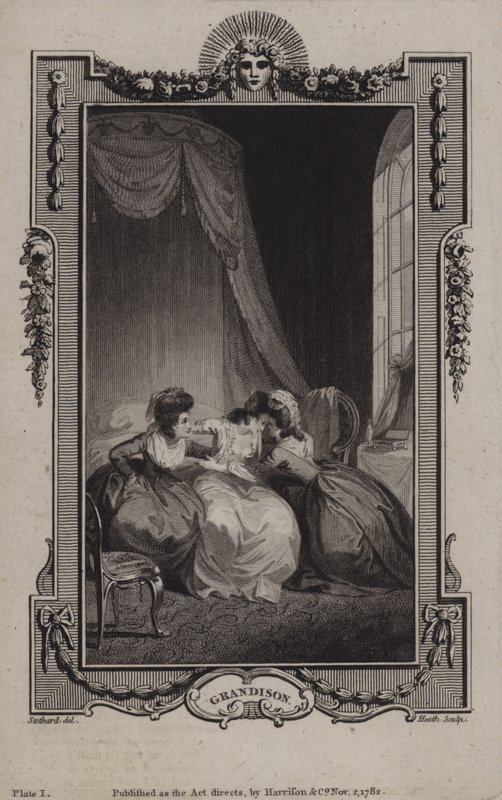 Szene aus Die Geschichte von Sir Charles Grandison, von Samuel Richardson von English School