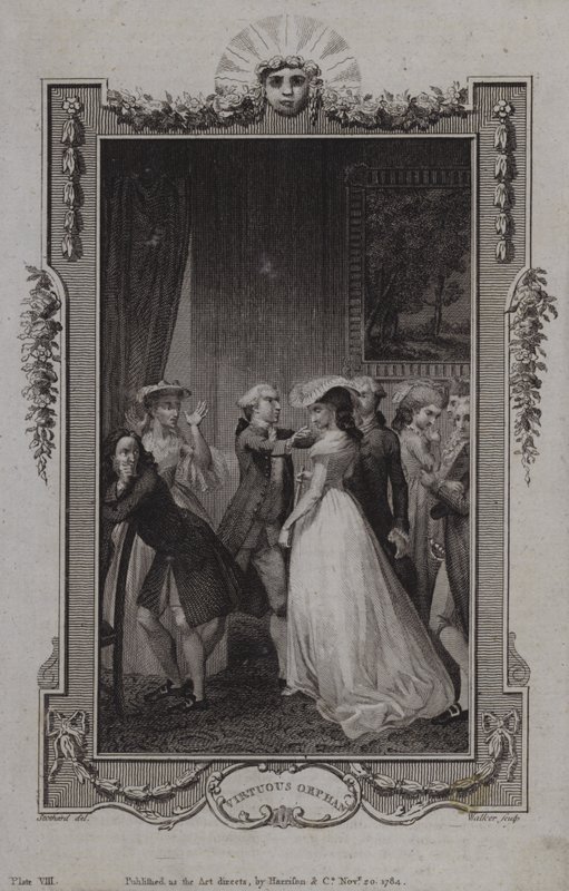Szene aus Die tugendhafte Waise, von Mary Collyer von English School