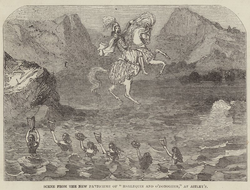 Szene aus dem neuen Pantomime "Harlekin und O