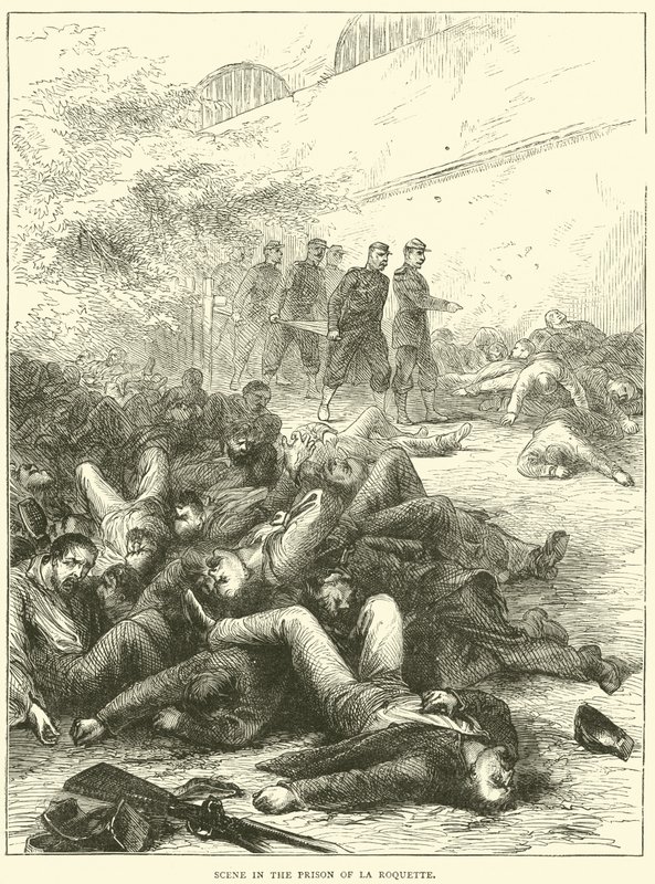 Szene im Gefängnis von La Roquette, 1871 von English School