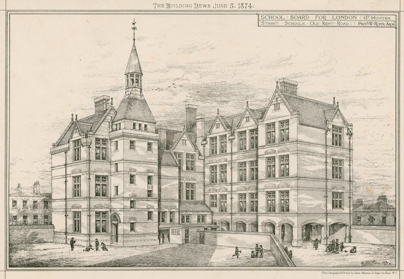 School Board für London, Great Hunter Street Schools, Old Kent Road von English School