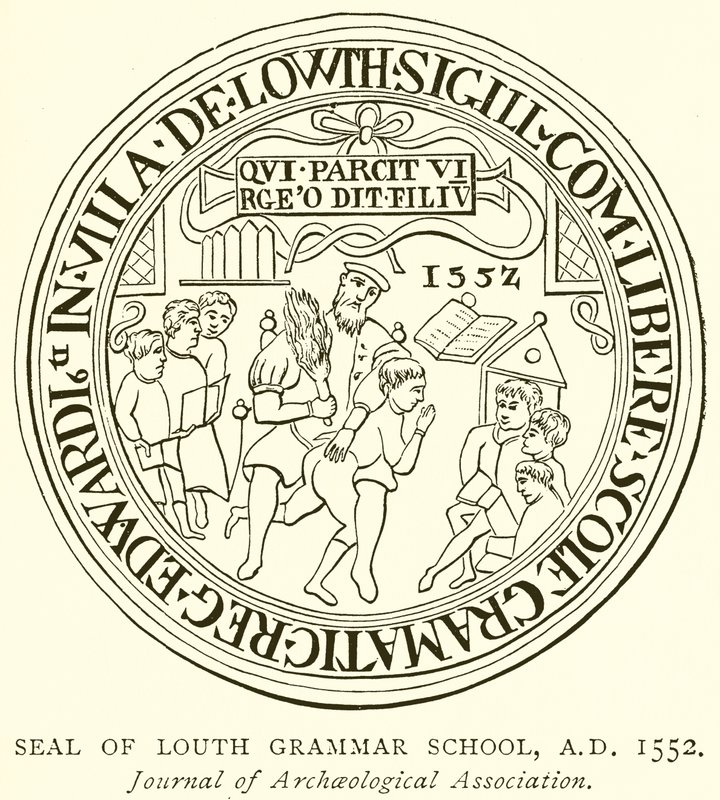 Siegel der Louth Grammar School, 1552 von English School