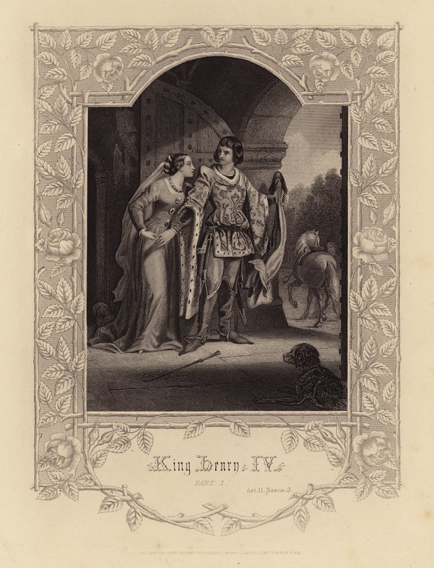 Shakespeare: König Heinrich IV, Teil 1, Akt II, Szene 3 (Gravur) von English School