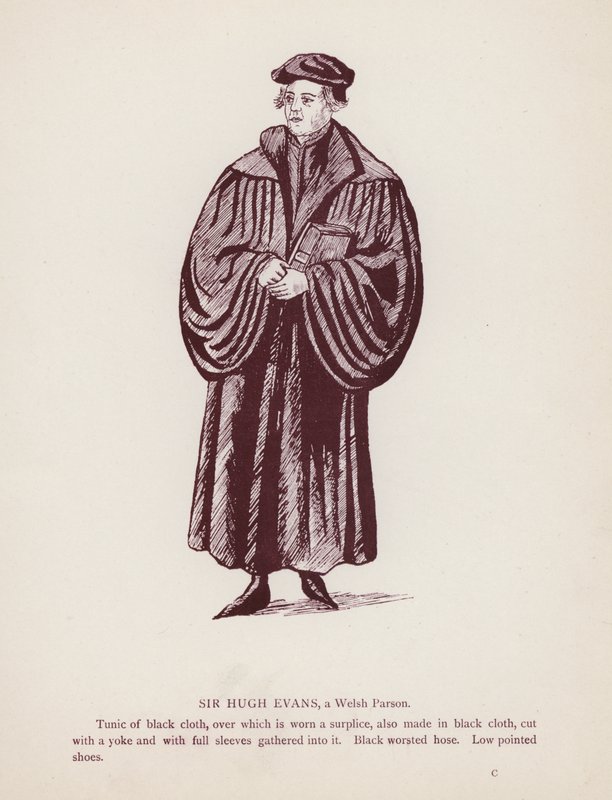 Shakespeares Die lustigen Weiber von Windsor: Sir Hugh Evans, ein walisischer Pfarrer von English School