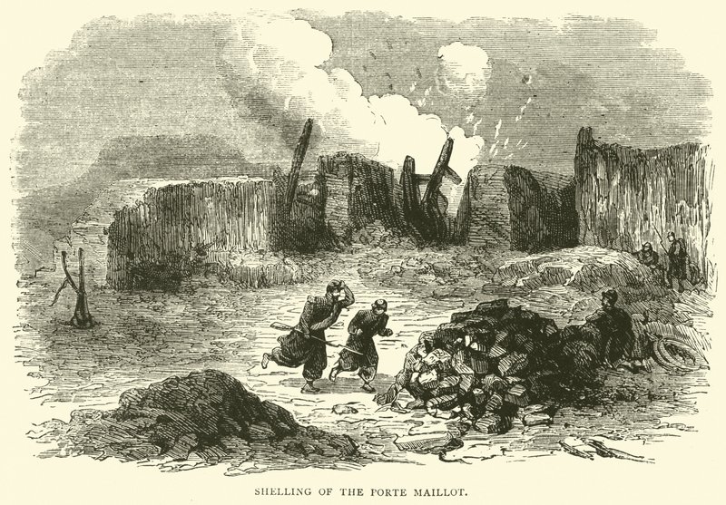 Beschuss des Porte Maillot, Januar 1871 von English School
