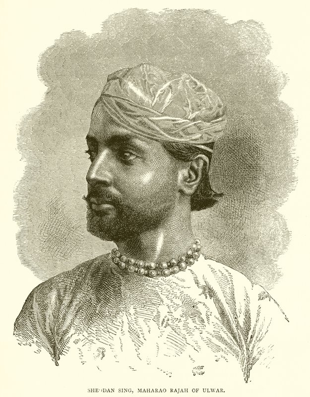 Sheodan Singh, Maharao Rajah von Ulwar von English School