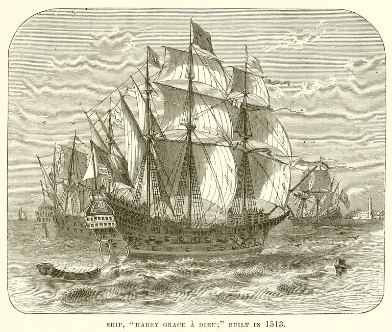 Schiff, Harry Grace a Dieu; gebaut 1513 von English School