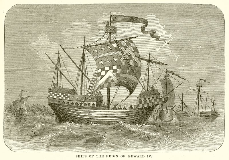 Schiff aus der Regierungszeit von Edward IV von English School