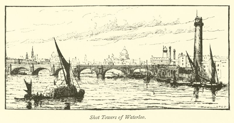Schrot-Türme von Waterloo von English School