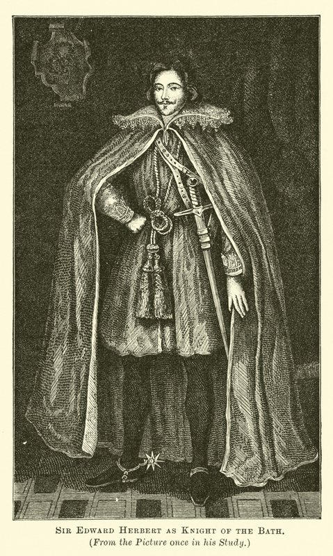 Sir Edward Herbert als Ritter des Bades von English School