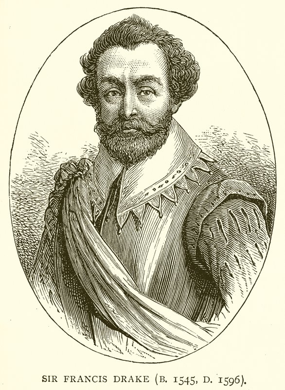 Sir Francis Drake (geb. 1545, gest. 1596) von English School