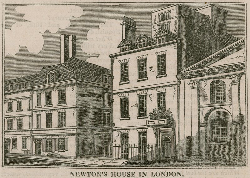 Sir Isaac Newtons Haus, St Martins Street, Leicester Square, London von English School