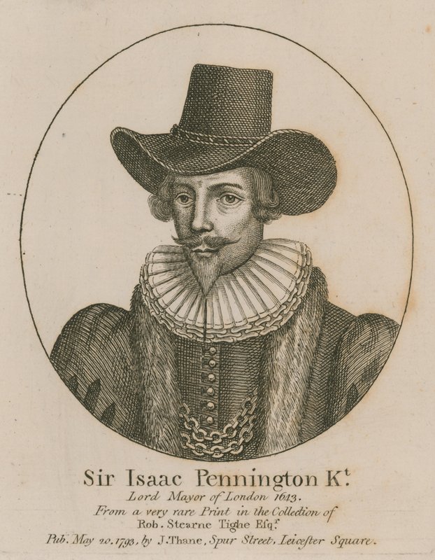 Sir Isaac Pennington, Lord Mayor von London 1643 von English School