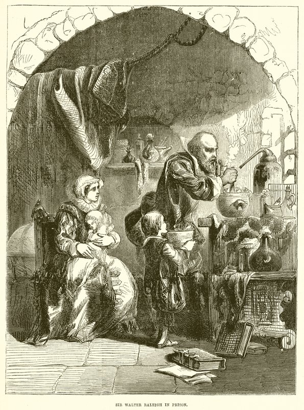 Sir Walter Raleigh im Gefängnis von English School
