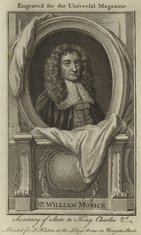 Sir William Morice, Staatssekretär von König Charles II. von English School