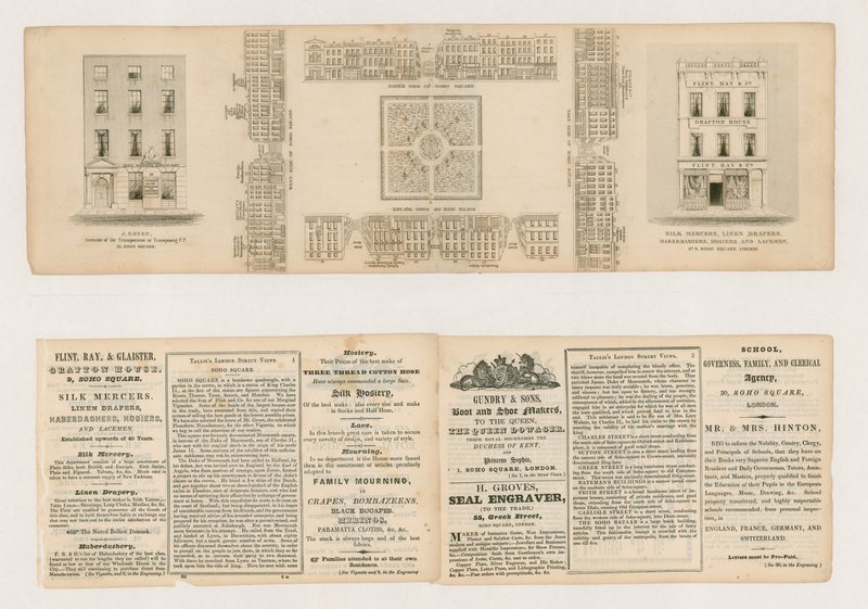 Soho Square, Talliss London Street Views, ca. 1838 von English School