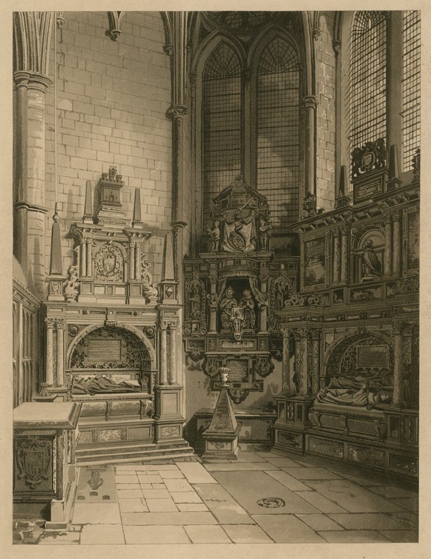 St Nicholas Kapelle, Westminster Abbey, London von English School