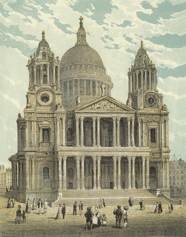 St. Pauls Kathedrale, die Westfront von English School