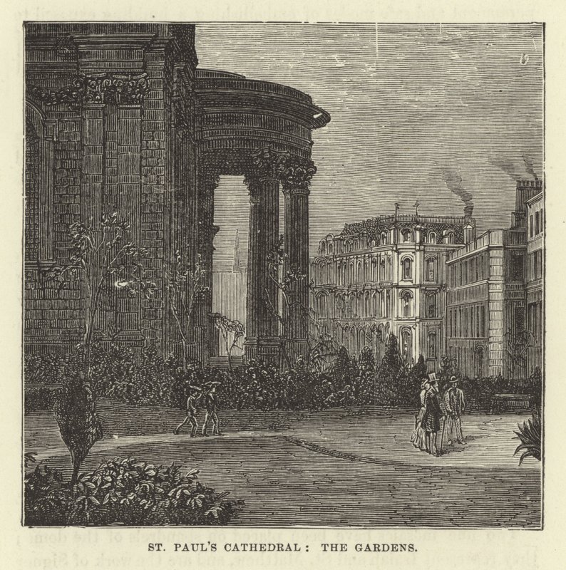 St. Pauls Kathedrale, die Gärten von English School