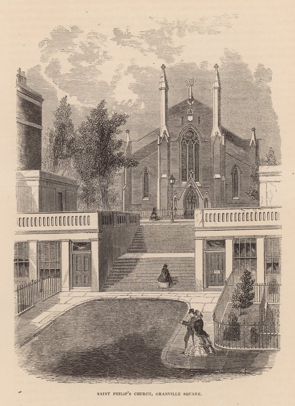 St. Philips Kirche, Granville Square, Clerkenwell von English School