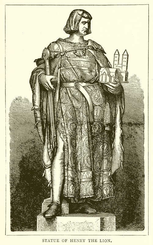 Statue von Heinrich dem Löwen von English School